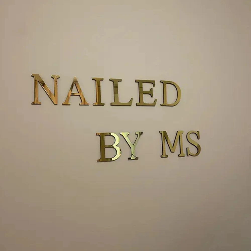 lettres individuelles métal doré décoration murale mariage anniversaire fête moderne chic
