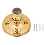 support lampe suspension vintage noir doré élégante brillance E26 E27