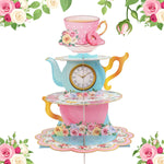 stand cupcakes rose fleurs romantique anniversaire mariage baptême vintage