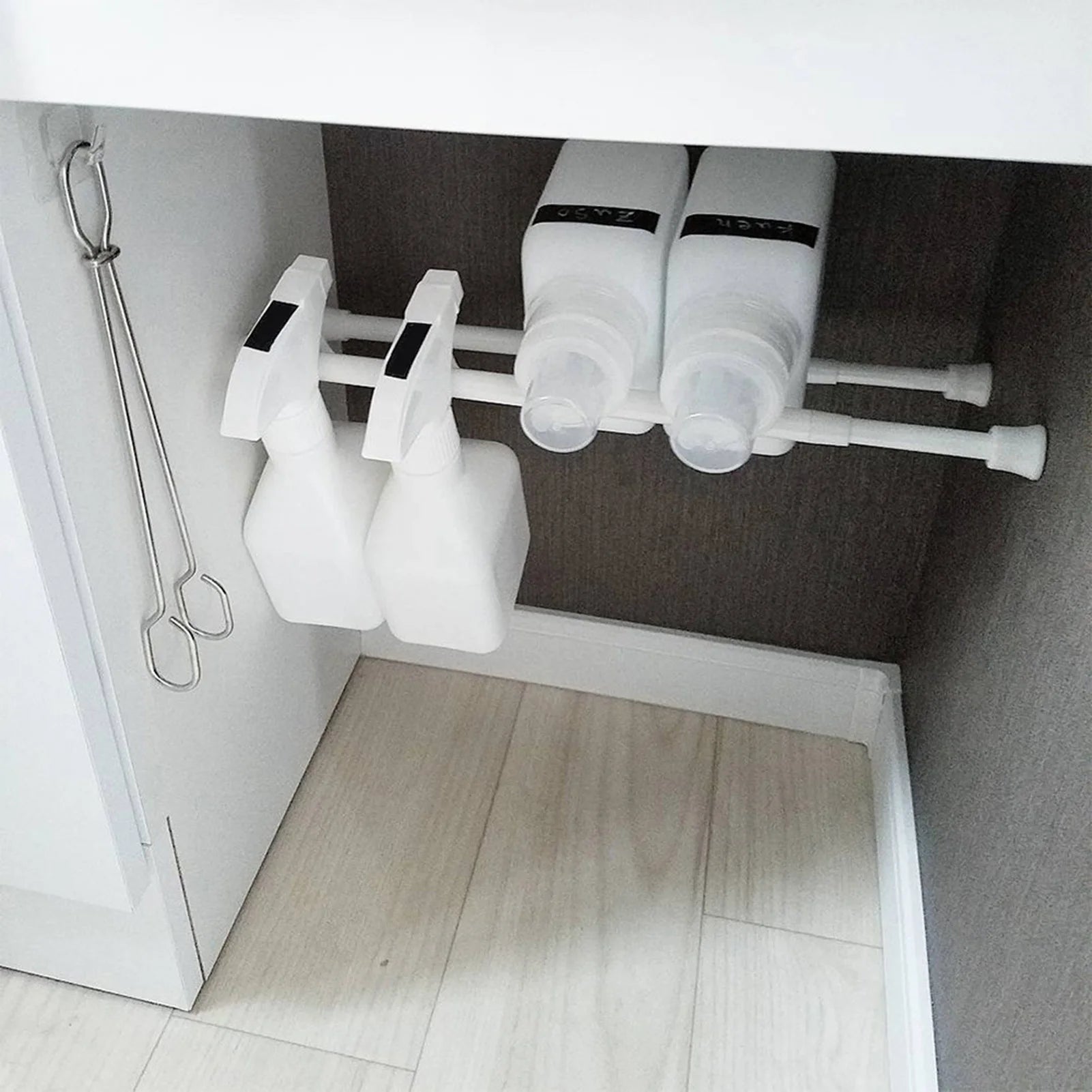 Installation facile de la tringle télescopique sans perçage
