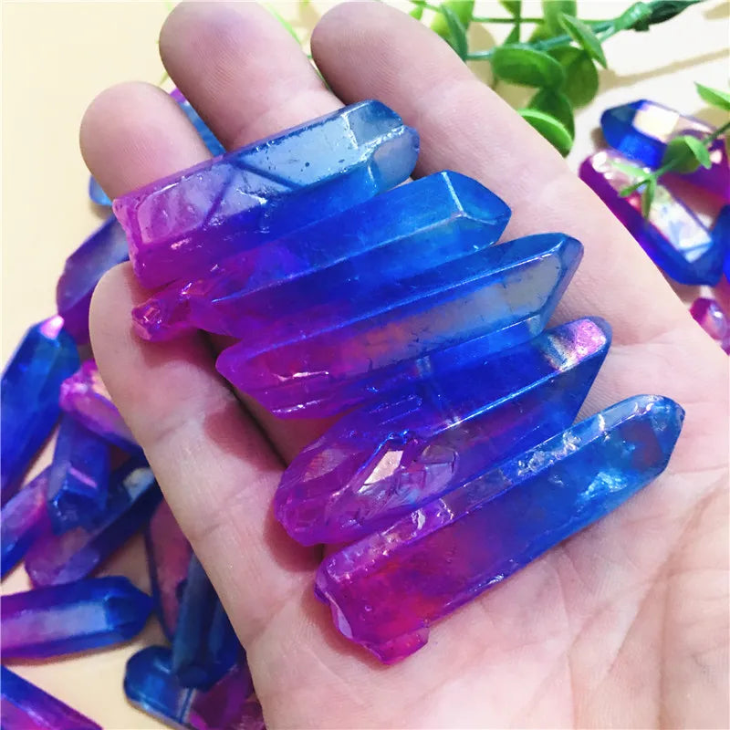 cristaux agate violet bleu ombre chromatique naturels décoration maison feng shui amour
