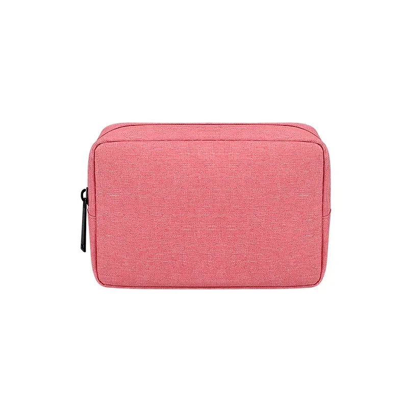 Sac main moderne toile gris clair zip compartiments internes taille 16 23 cm