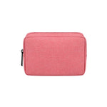 Sac main moderne toile gris clair zip compartiments internes taille 16 23 cm