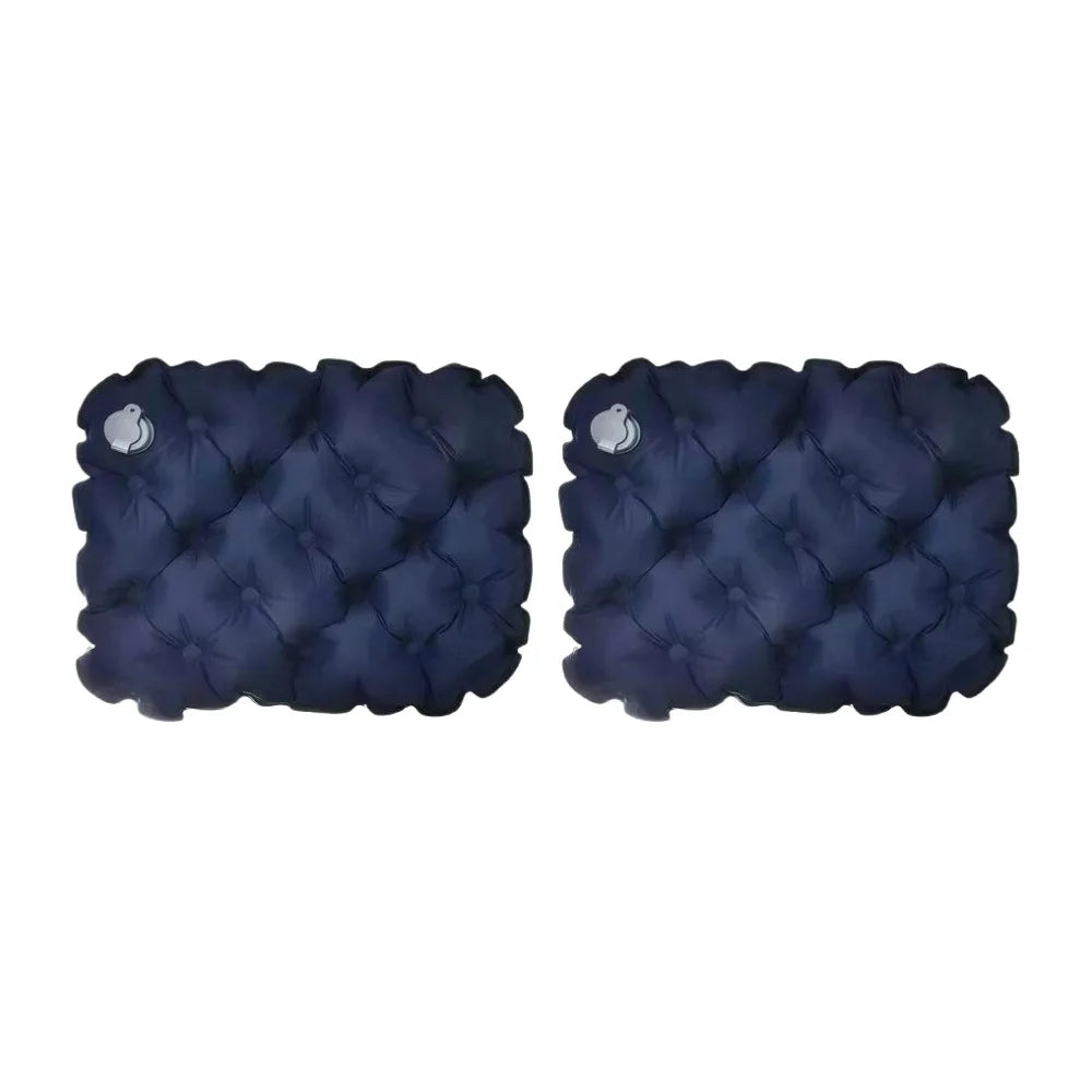 coussin gonflable tufté moderne vert bleu marine gris anti escarres portable camping