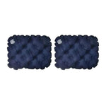 coussin gonflable tufté moderne vert bleu marine gris anti escarres portable camping