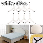 attaches drap lit clips élastiques noir blanc réglables anti tirage ignifuge polyester modernes