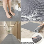tapis sol pvc gris moderne maille fine antidérapant imperméable cuisine salle bain