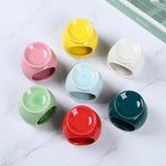 diffuseur d'odeurs brûleur d'arômes bougie céramique moderne vert bleu rouge rose jaune blanc salon