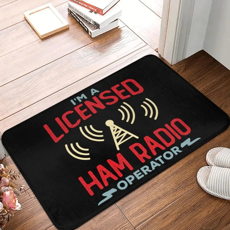 tapis noir bleu blanc antidérapant imperméable moderne graphique salon bain chambre