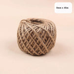 corde jute naturelle 1mm 14mm artisanale rustique décoration maison bricolage macramé fibrée marron clair