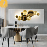 applique murale contemporaine dorée minimaliste ampoules led 220v 110v