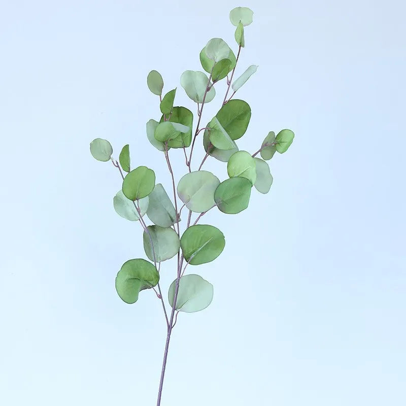 bouquet artificiel moderne feuilles rondes couleur rose beige blanc vert rouge décoration intérieureextérieur