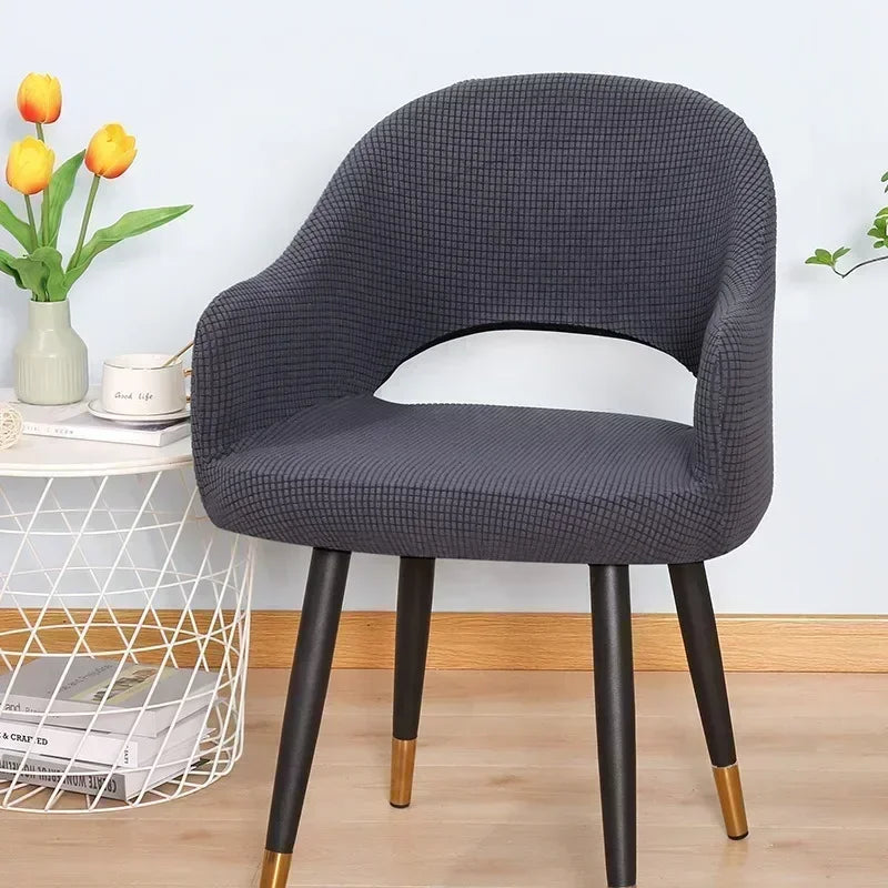housses chaise tissu carreaux moderne élasthanne polyester zippées couleurs variées beige rose marron gris