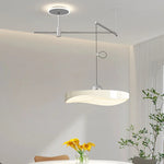 suspension lumineuse moderne rouge blanc noir vert rayures horizontales opaques eyelets led
