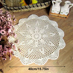 serviettes table polyester fleuris traditionnelles 40cm beige clair réutilisables pâques fête