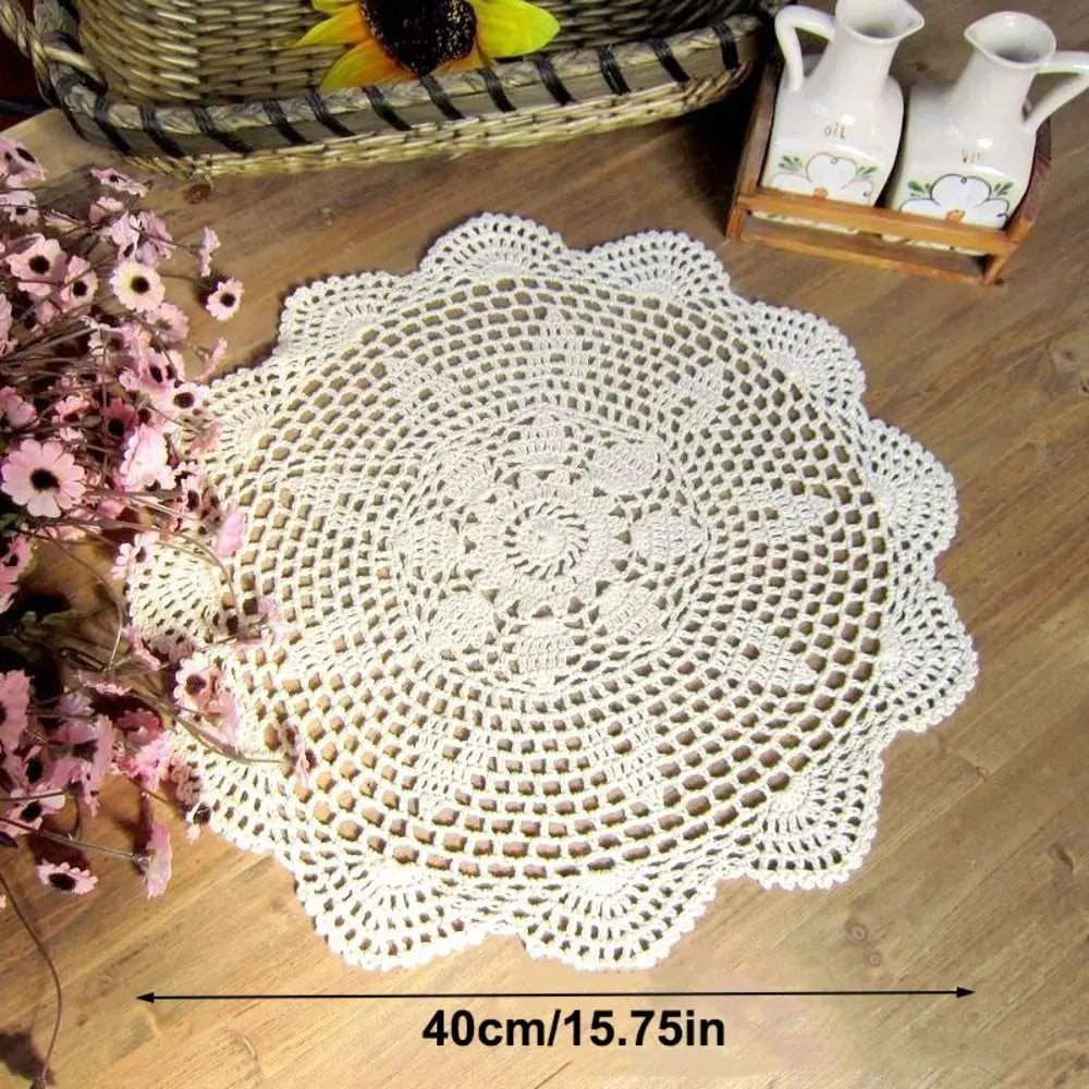 serviettes table polyester fleuris traditionnelles 40cm beige clair réutilisables pâques fête