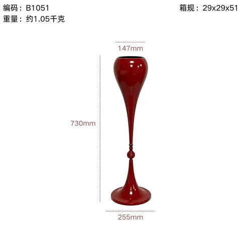 étagère plantes moderne rouge intérieur extérieur assemblage métal lisse haute qualité vase