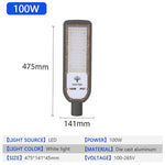 lampe rue led moderne gris métallique ip67 200w 100w 150w 50w
