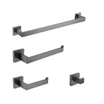 accessoires salle bain gris étagère serviettes porte savon moderne minimaliste porte soucoupe porte sèche