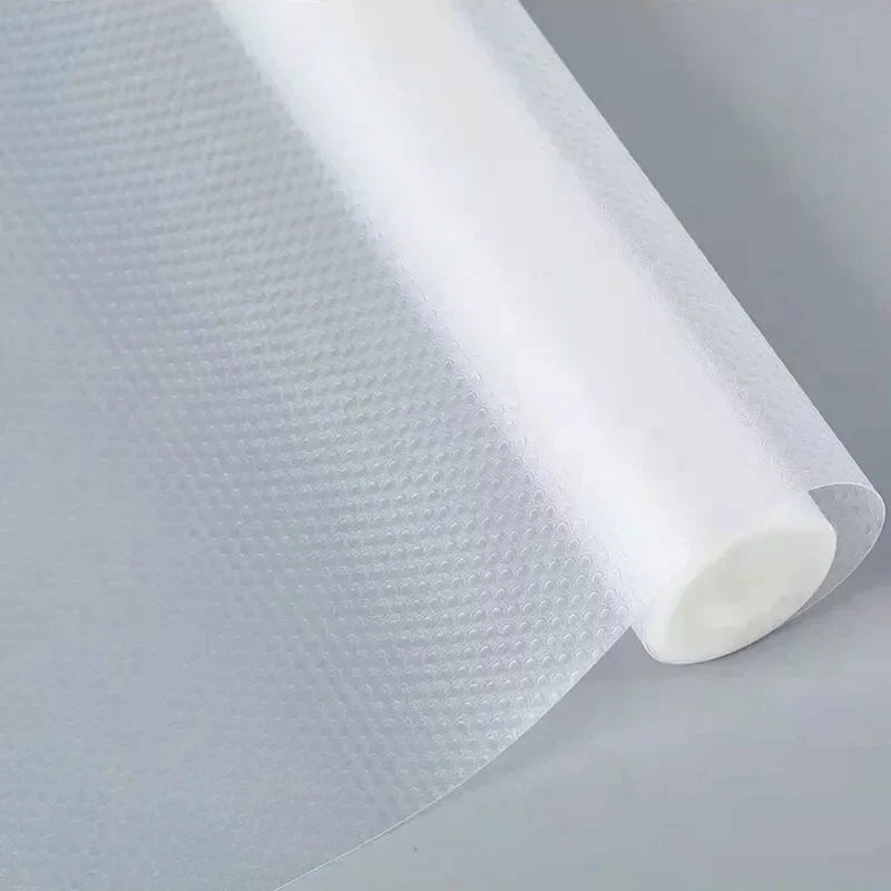 tapis protection transparent gris clair points noirs adhésif moderne réfrigérateur armoire tiroir imperméable