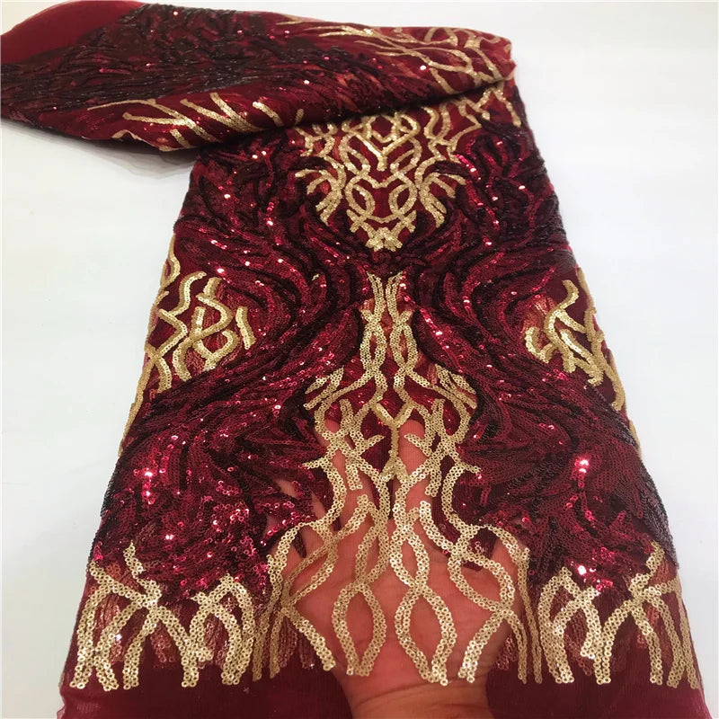 tissu dentelle sequins broderie élégant polyester coton mariage décoration voile