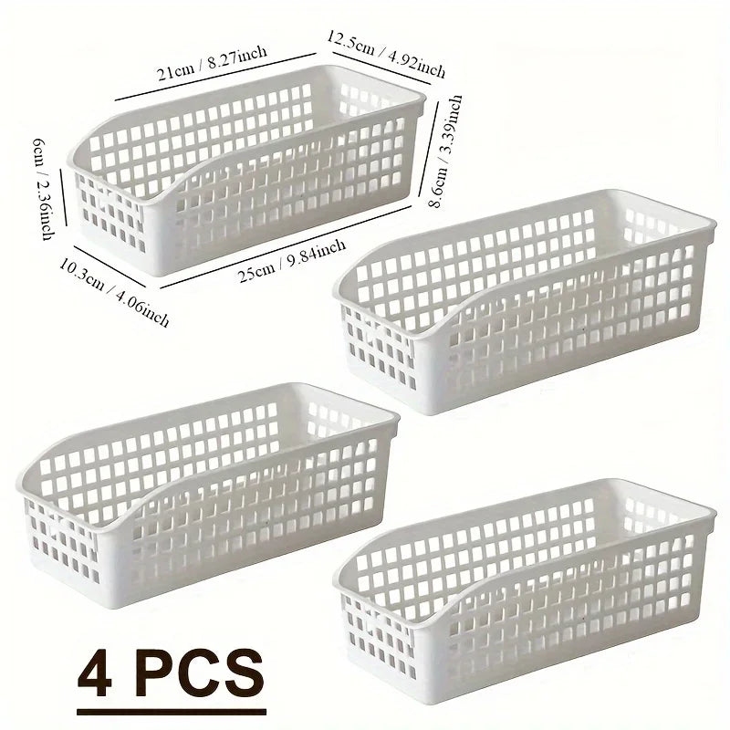 paniers rangement blancs perforations utilitaires fruits légumes charcuterie emballages divers multifonctionnels stockage familial