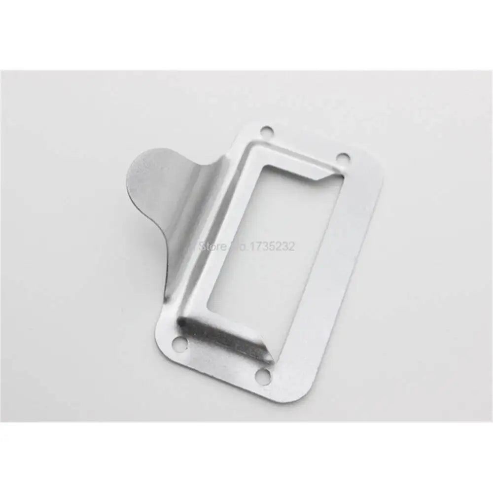 support fixation moderne argenté plat lisse opacité rectangle métal