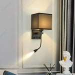 lampe murale led noir beige moderne interrupteur recharge usb angle réglable chambre cuisine