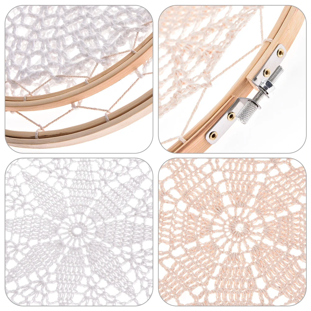 décoration murale dreamcatcher dentelle bohème motifs floraux suspension artisanale chambre mariage