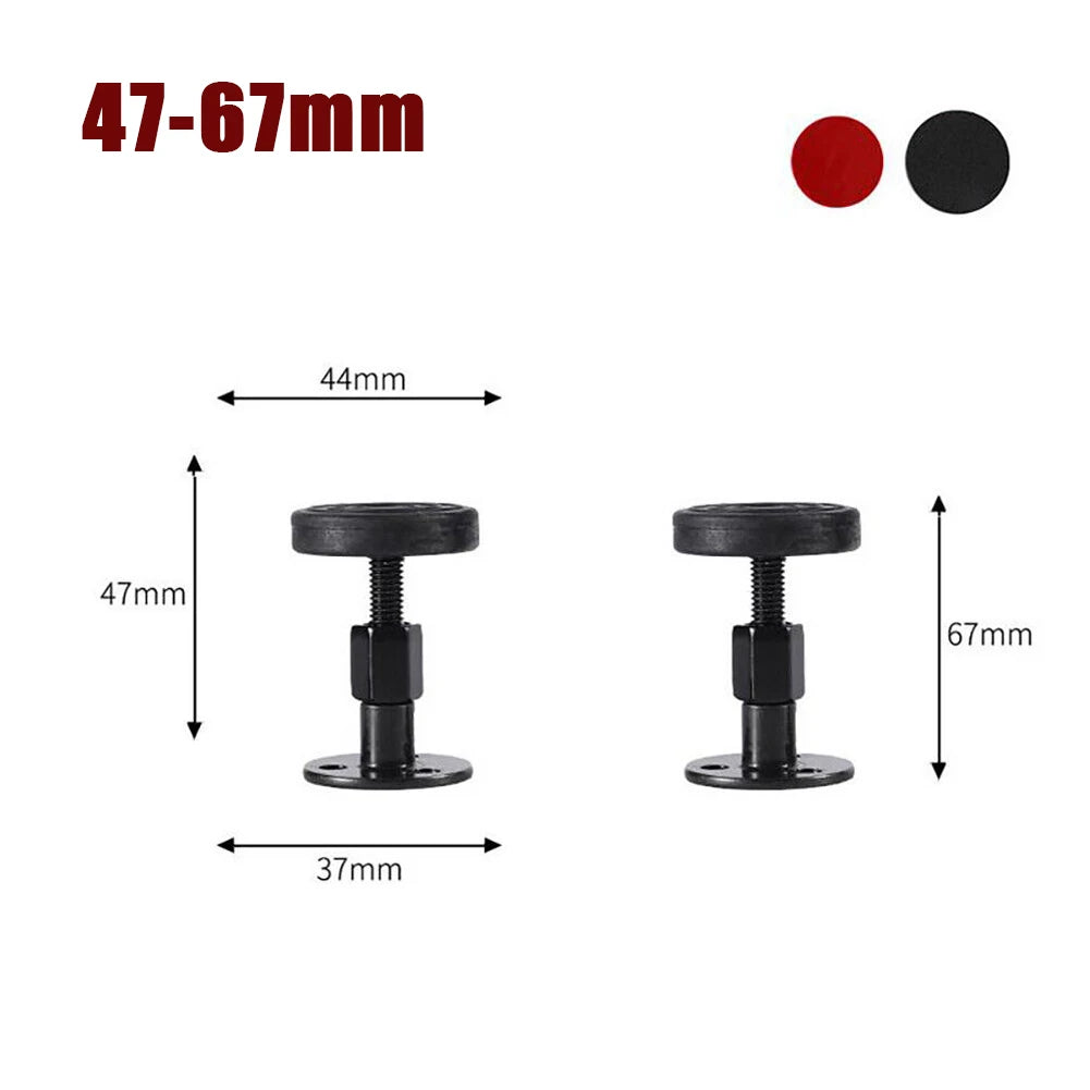 support fixation anti vibration réglable métal moderne noir 28 110mm adhésif