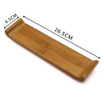 plateau sushi bois naturel traditionnel japonais opaque grain bois respectueux environnement 21x12x3.5cm