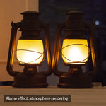 lanterne portable vintage bronze led effet flamme rechargeable télécommande bluetooth
