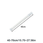 support mural extensible blanc clips adhésifs moderne sans perçage télescopique métal lisse
