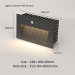 éclairage led applique murale moderne adhésive noire blanche détecteur mouvementextérieur étanche