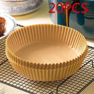 filtres papier cuisine sans huile rayures beige pratique économiques tapis cuisson friteuse air resistant
