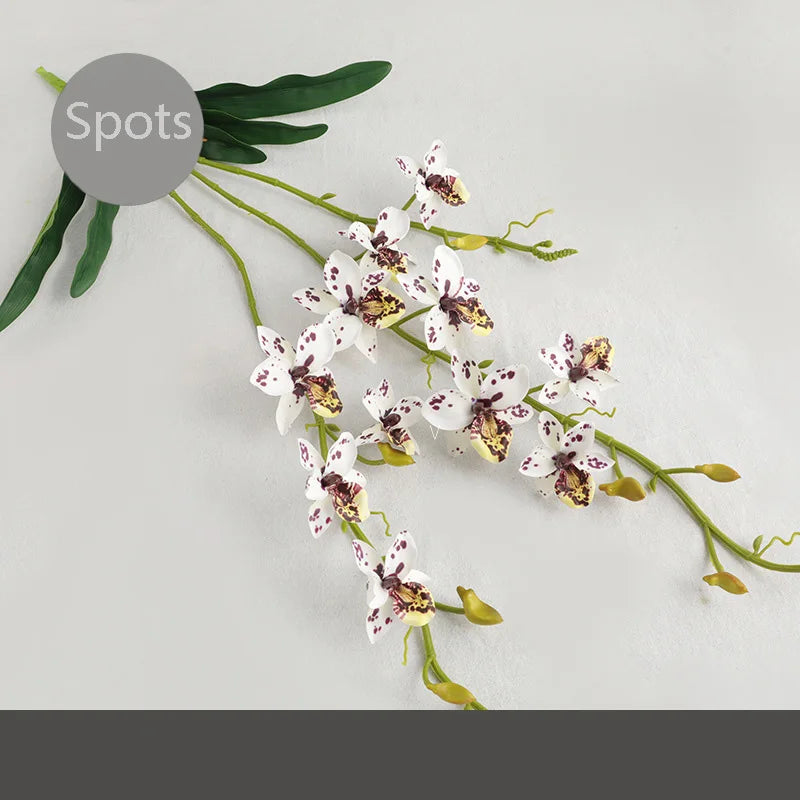 Bouquet artificiel moderne fleurs simples feuilles vertes blanc violet rose rouge vert intérieur