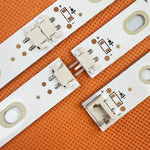 bande lumineuse led blanc moderne adhésive connecteurs électriques left right télévision 110 240v