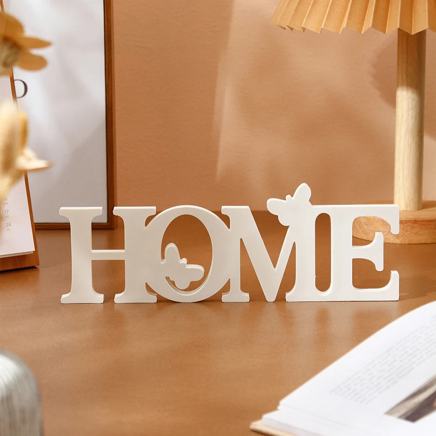 décoration maison lettres blanc silhouette mickey minimaliste table chambre salon entrée