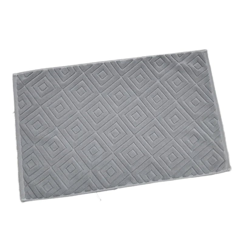 serviettes coton modernes carreaux blanc gris bleu respectueuses environnement absorbantes salle bain
