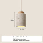 lampe suspendue moderne minimaliste pierre beige brun texture naturelle câble noir salon chambre principal