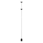 lampe suspension contemporaine marbre noir sources lumineuses 11 15w led noire dorée