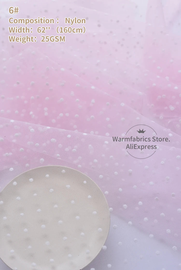 tulle rose blanches bleu vert beige translucide decoratif tissu maille