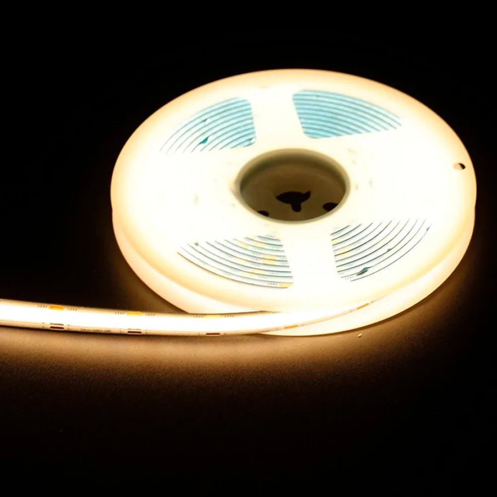 ruban led flexible blanc moderne adhésif 24v 608 leds 5m 2700k 50000h