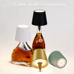 lampe poser transparente motif floral tactile rechargeable moderne noir blanc doré verte