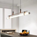 lampe suspendue moderne minimaliste noir cuivre blanc métal lisse 120cm 150cm 80cm