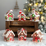 décoration noël miniatures maison leds flocons neige personnages motifs traditionnels festifs