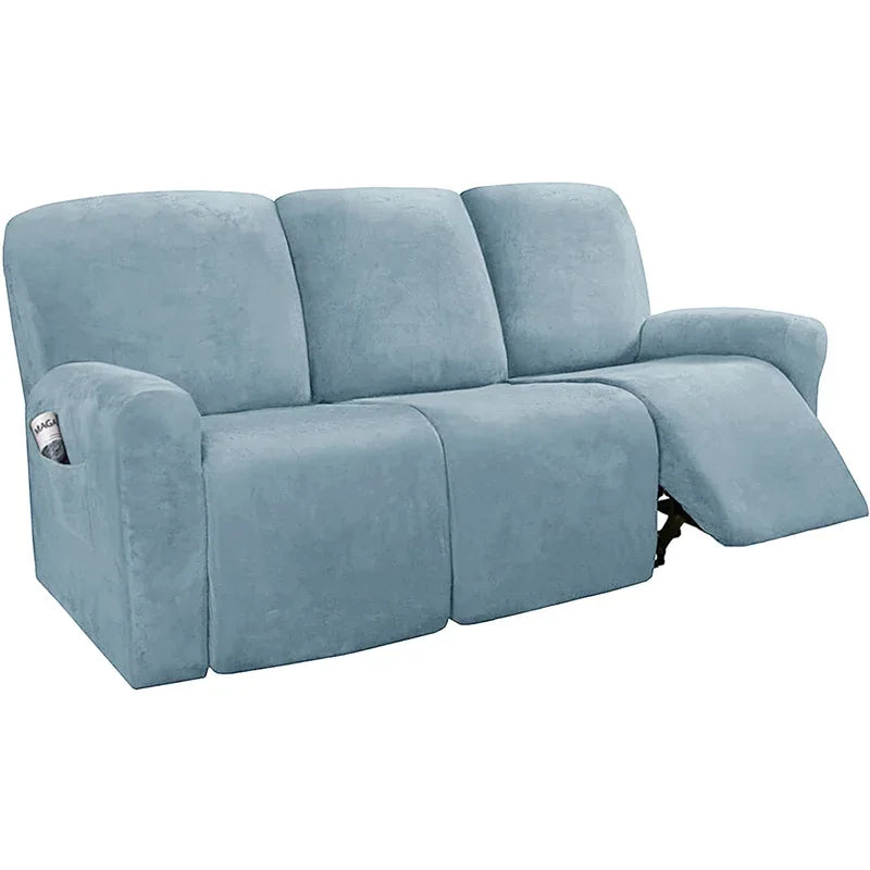 housse canapé velours moderne vert foncé bleu clair beige gris inclinable placesversible machine
