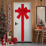 Décoration de porte d'entrée avec nœud papillon suspendu