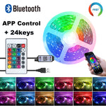 ruban led multicolore moderne 10m 20m 30m bluetooth télécommande application chambre