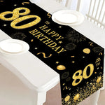 Drapeau de table déployé montrant sa taille 30x180 cm